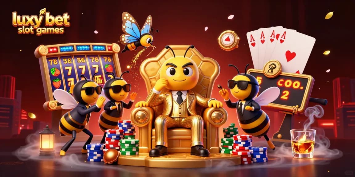 Experience thrills with luxy bet slot games, featuring vibrant slot reels and striking characters.