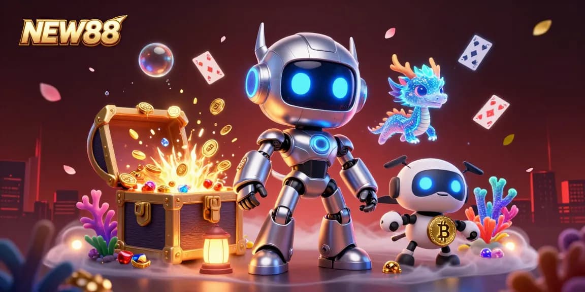 Experience thrilling gaming adventures at NEW88 with vibrant 3D casino characters and rich visuals