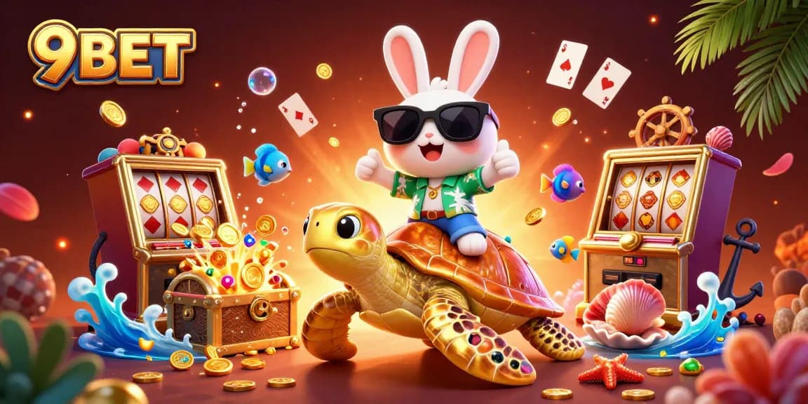Win big with 9BET while enjoying the thrilling experience of colorful casino games and underwater adventures.