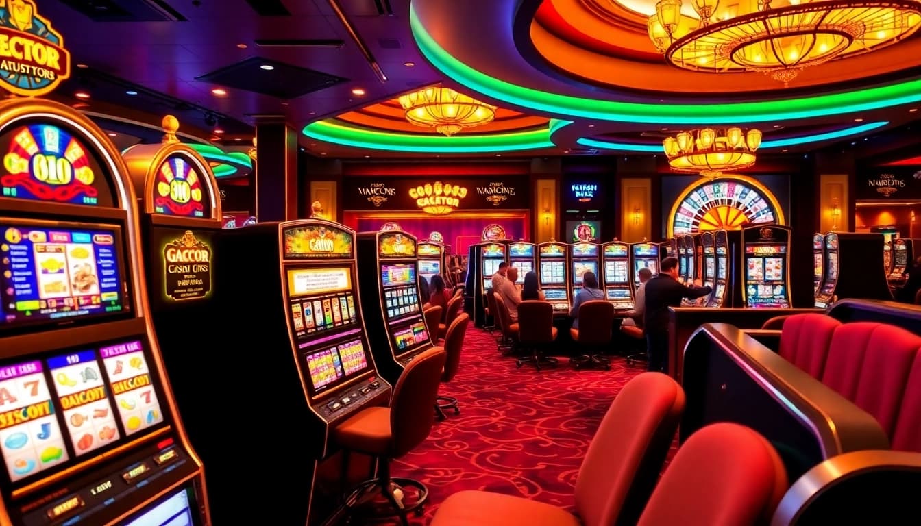 Experience the thrill of winning with slot gacor machines in a luxurious casino setting.
