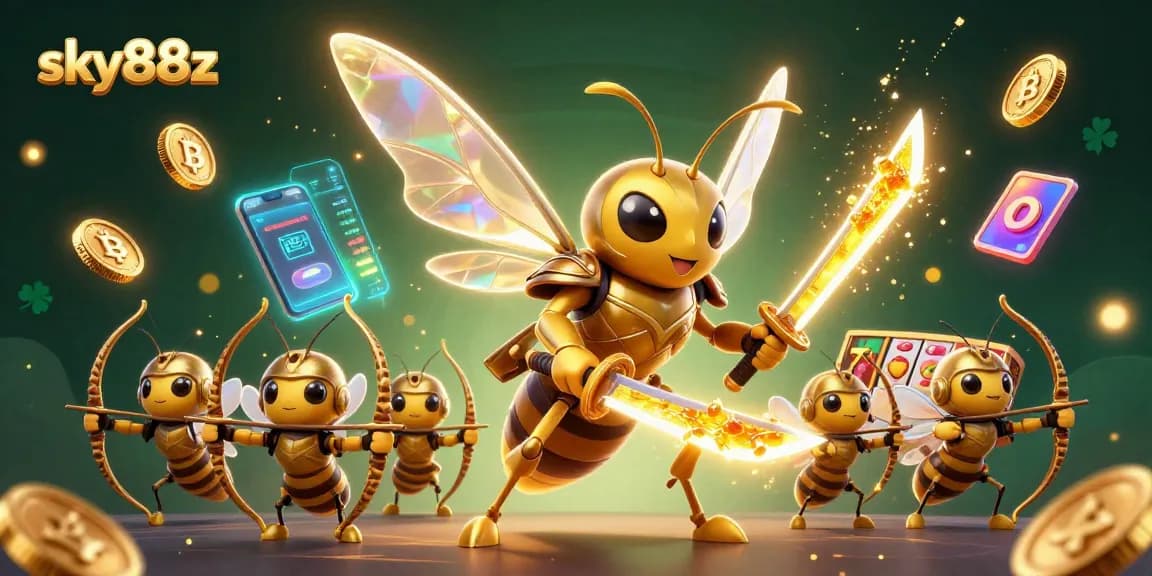 Experience the excitement of sky88z with engaging slot reels and lively characters!