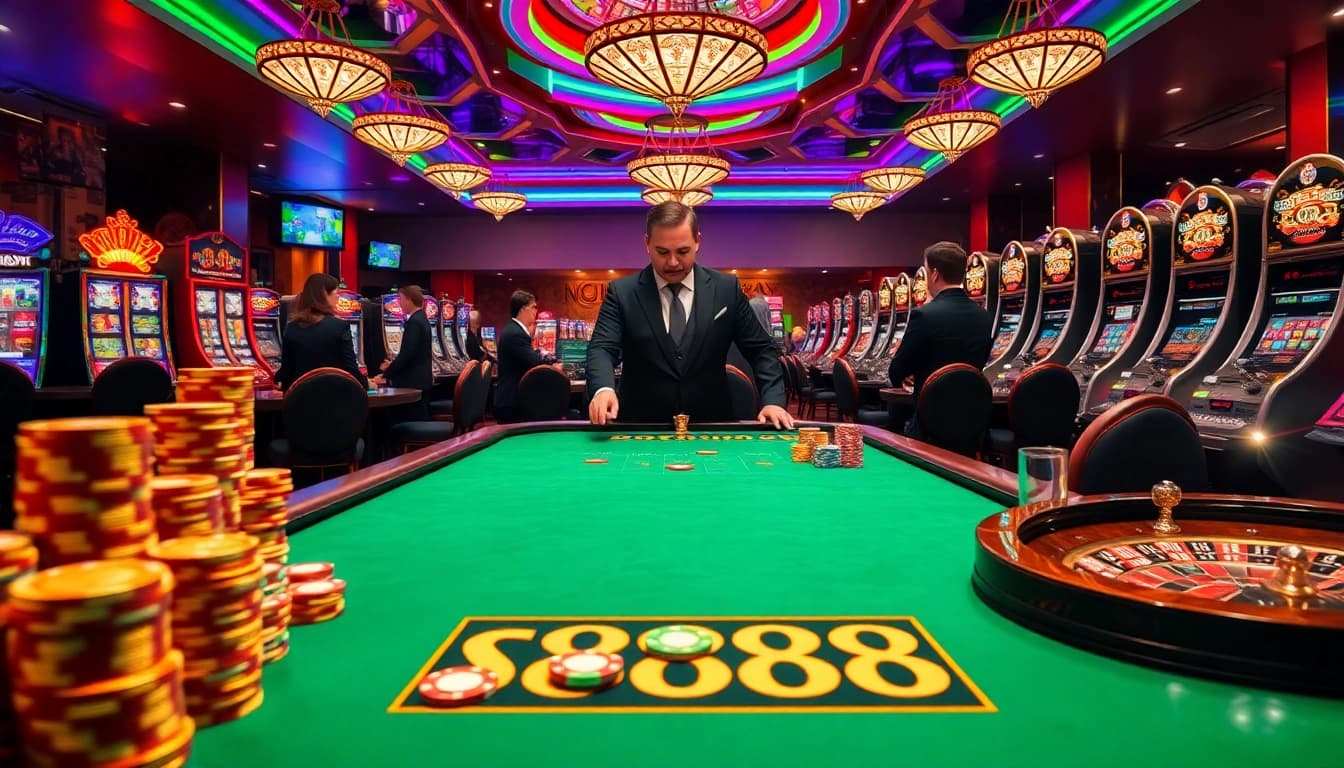 Experience the thrill of sa88 at luxurious casino tables with exciting games and professional dealers.