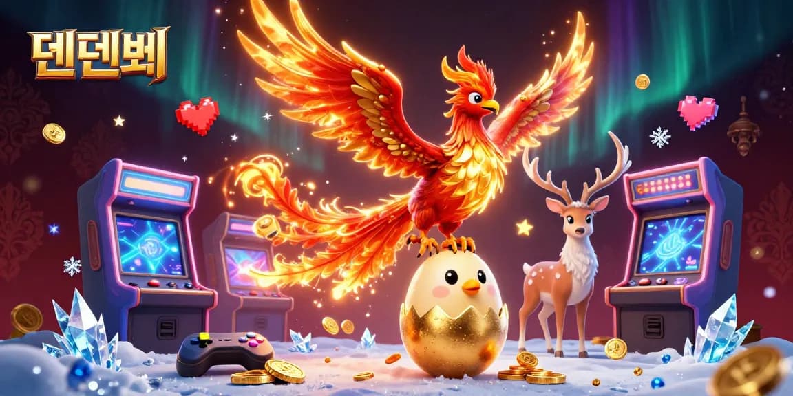 Play thrilling games at 텐텐벳 with vibrant visuals and dynamic casino features in this 3D scene.