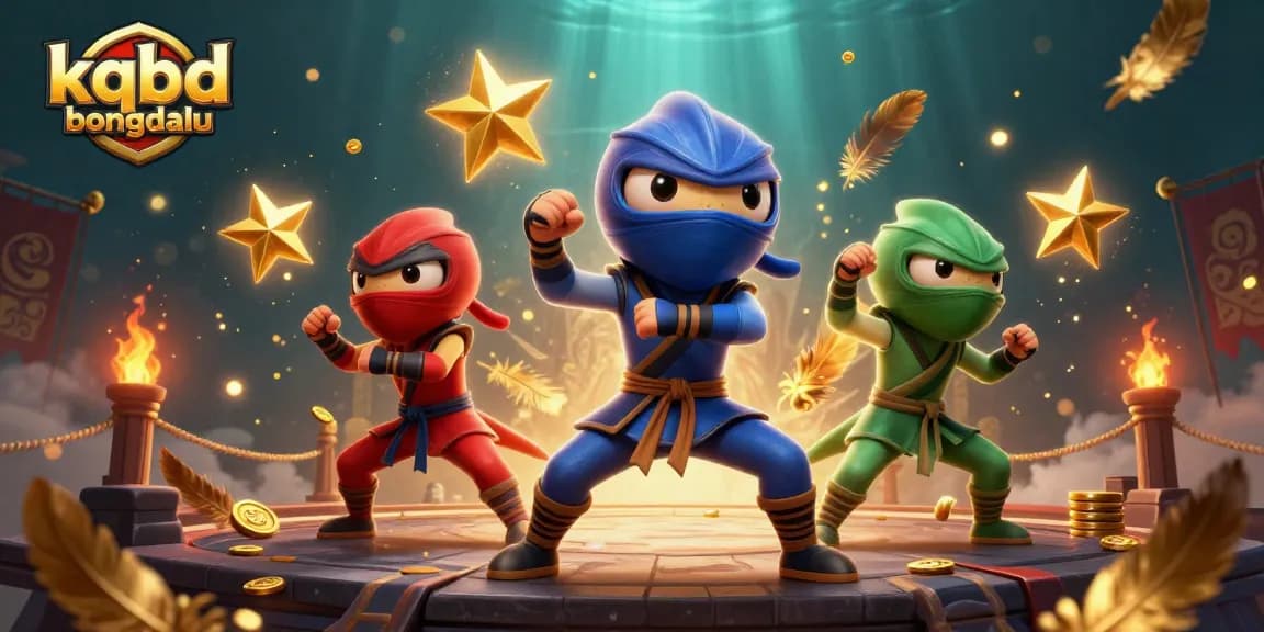 Experience thrilling actions with kqbd bongdalu as ninja chameleons battle in a vibrant casino setting.
