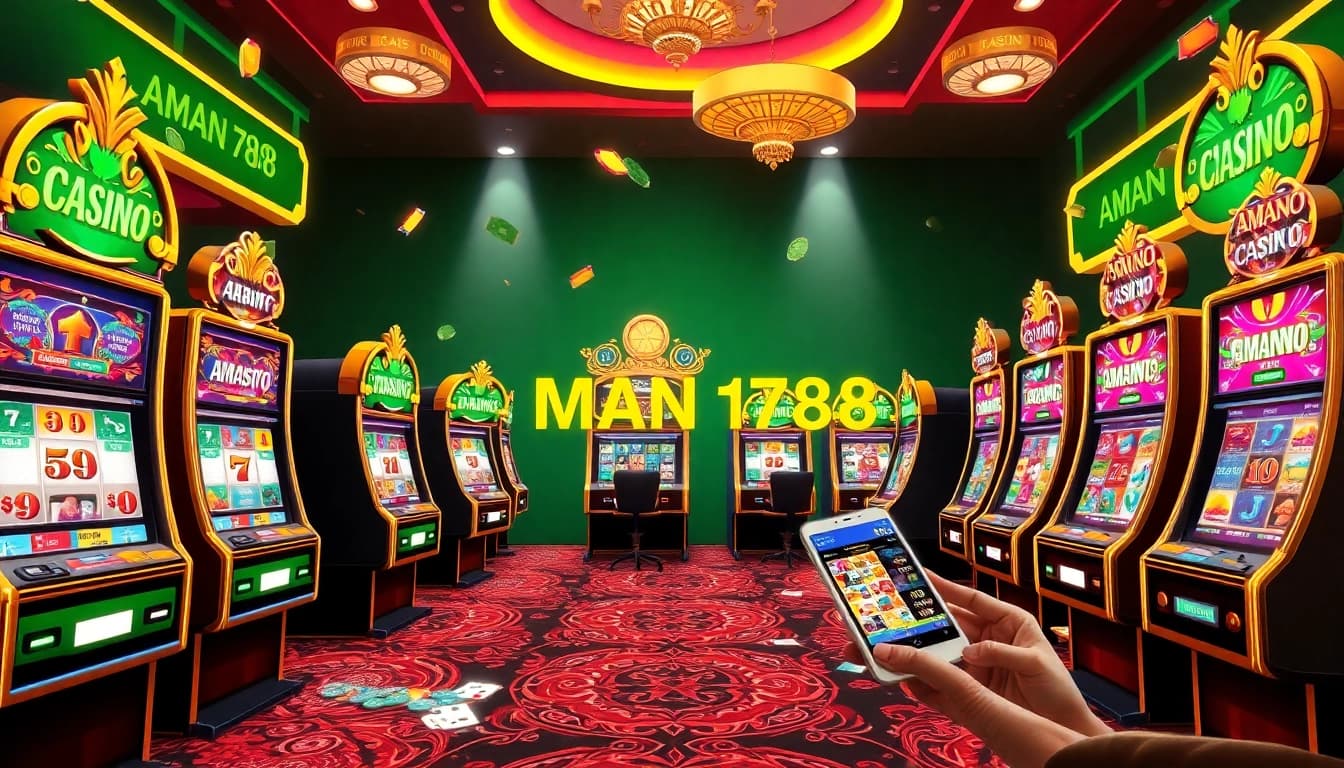 Jelajahi mesin slot mendebarkan AMAN788 dalam suasana kasino online yang seru.