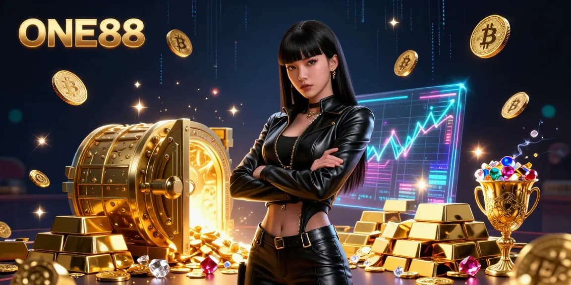 Engage with immersive games at ONE88, featuring sensational winnings amidst vibrant digital visuals.