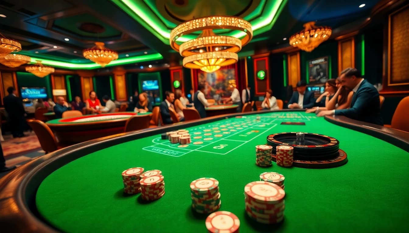 Experience thrilling casino action with Nhacaiuytin's professional poker and roulette games.