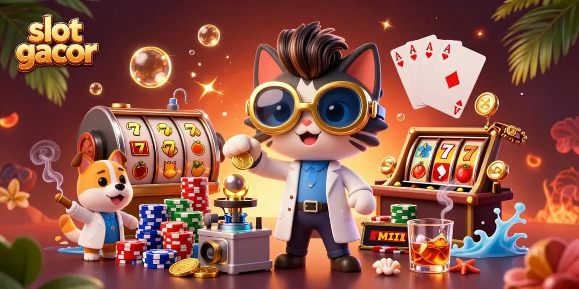 Engage in dynamic gameplay at slot gacor with vibrant slot reels and golden rewards.