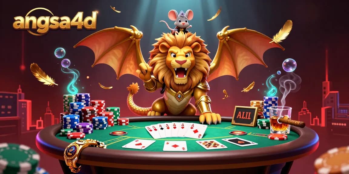Engage with the thrilling angsa4d realm of triumphant winnings featuring a chimeric champion in golden glory.
