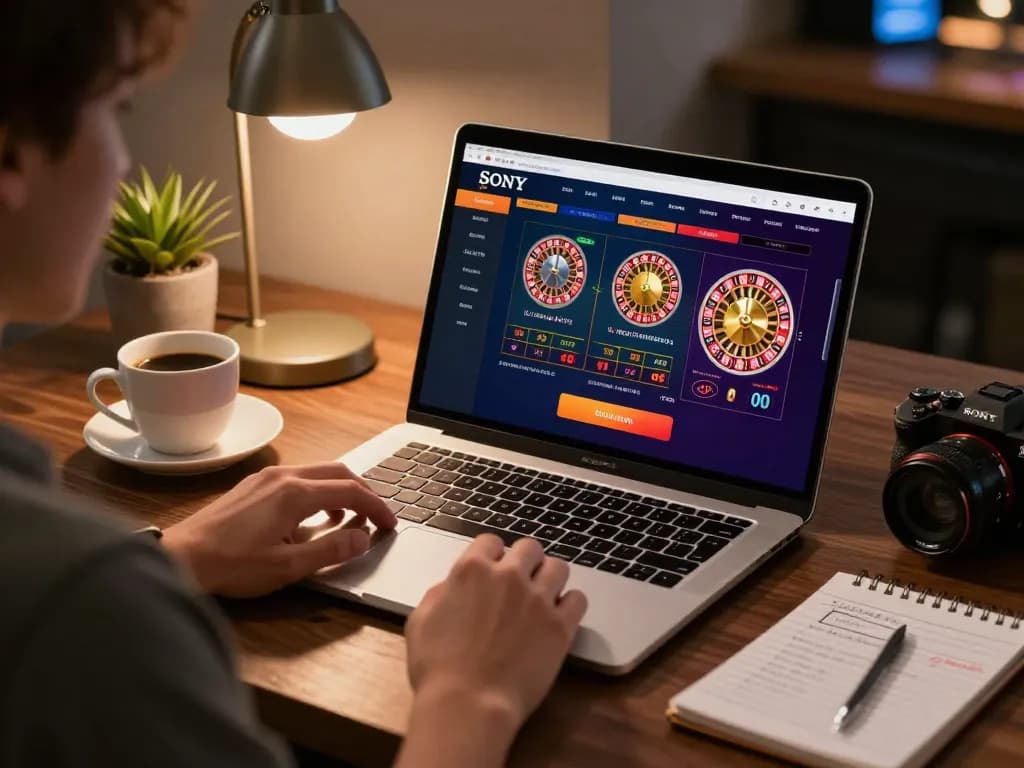 Player engaging with lc88 casino app at home, emphasizing strategic online gaming.