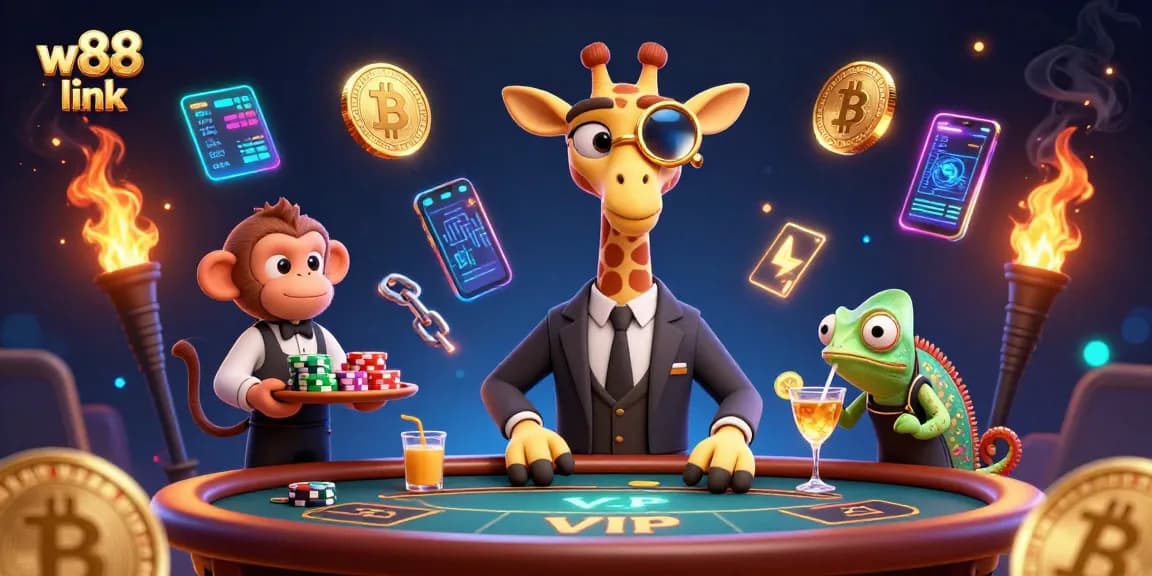 Bet on exciting moments with the w88 link for premier gaming action featuring unique cartoon characters.