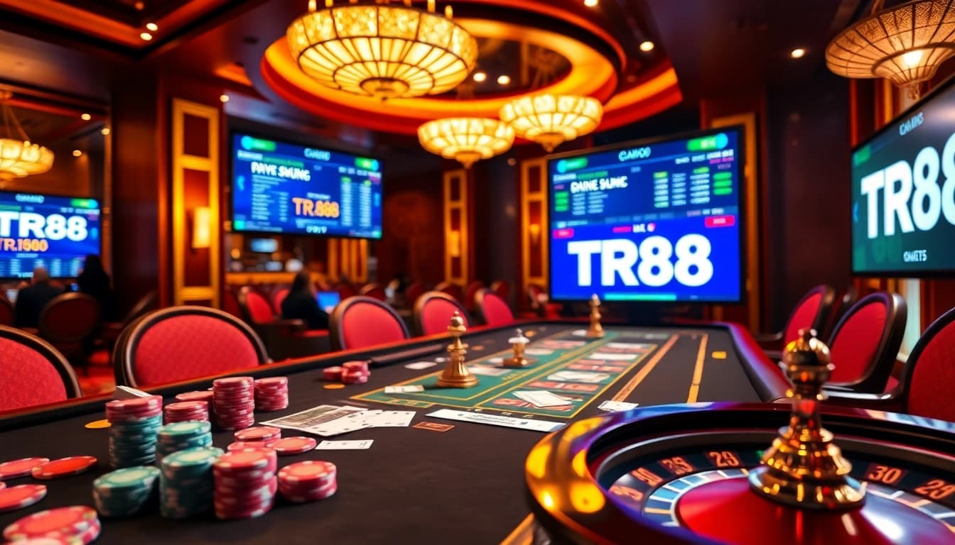 Experience the thrill of tr88 bet at a luxurious casino, featuring vibrant games and professional ambiance.