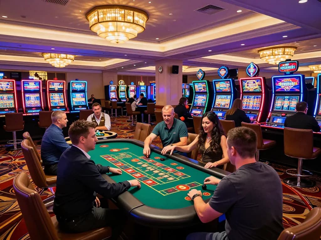 Experience thrilling gameplay at south african casinos with vibrant slot machines and engaging tables.