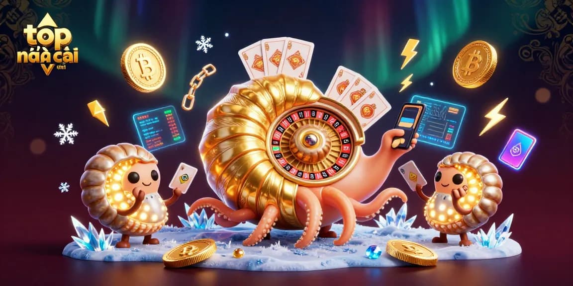Experience excitement at top nhà cái uy tín with vibrant 3D casino-themed illustration featuring unique game elements.