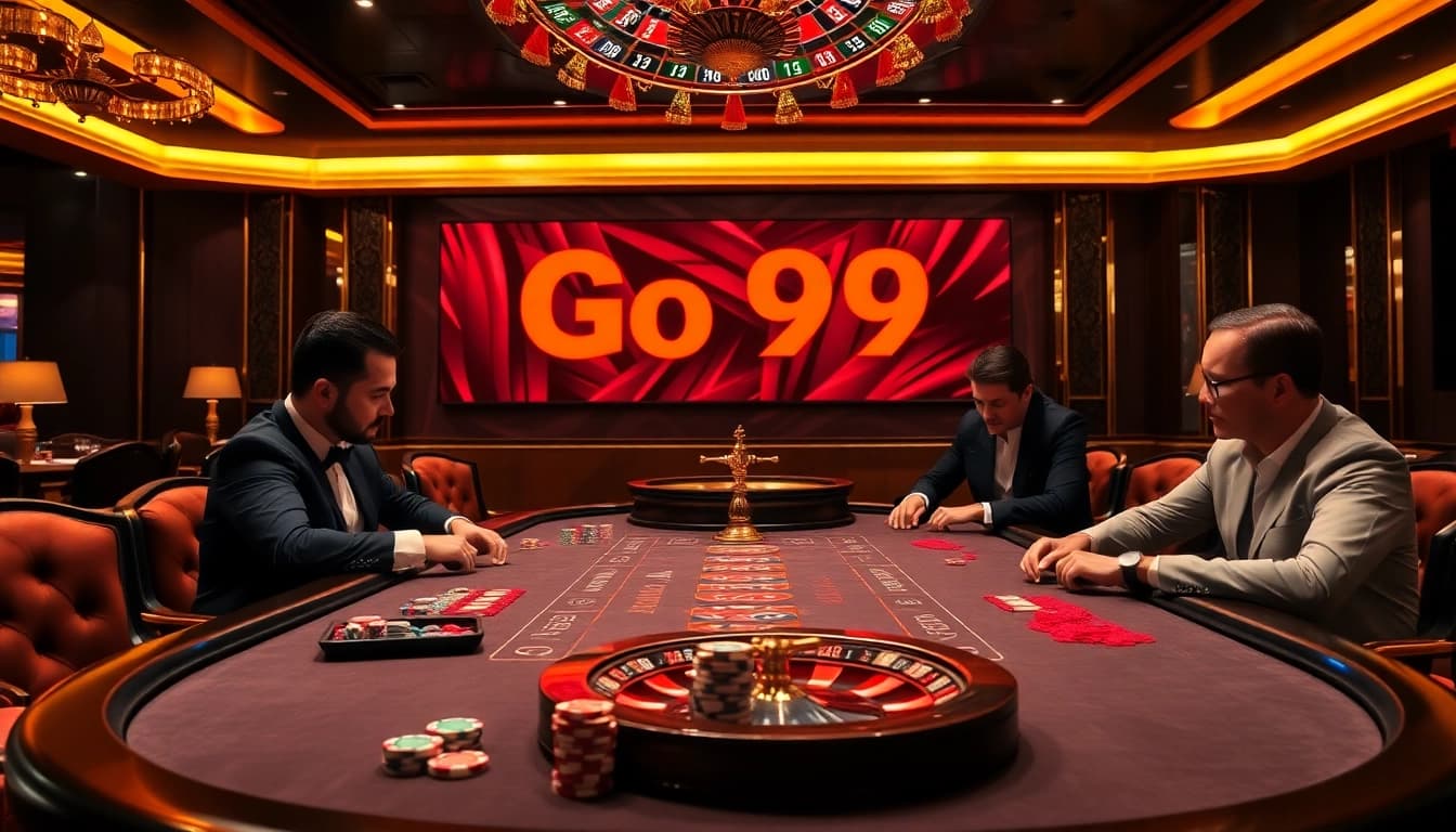 Players enjoying a thrilling game at the casino featuring Go 99 promotions.