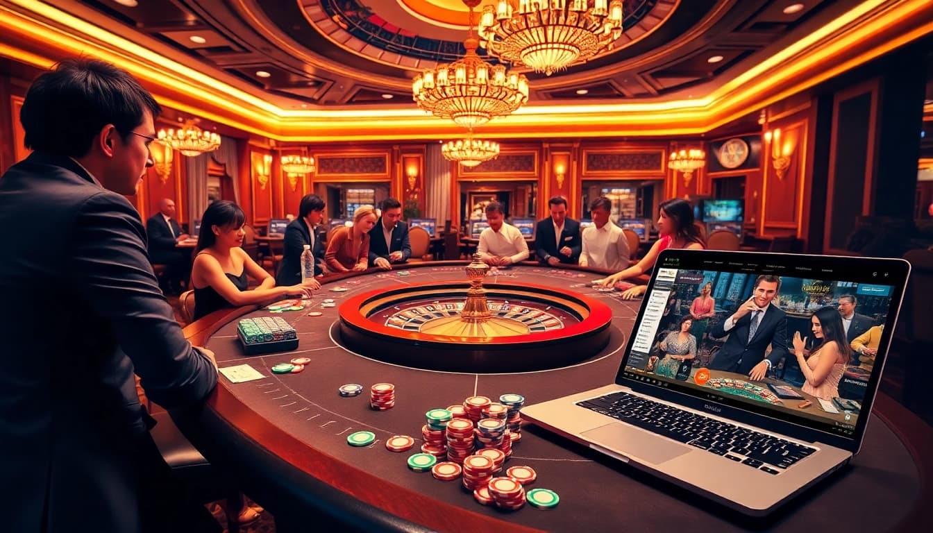 Experience thrilling gaming at https://mmoo1.de.com/ with a vibrant casino scene featuring live players and action.