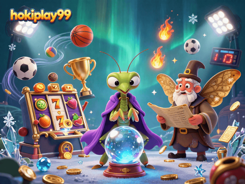 Menangkan permainan di hokiplay99 dengan slot dan simbol keberuntungan yang bersinar.