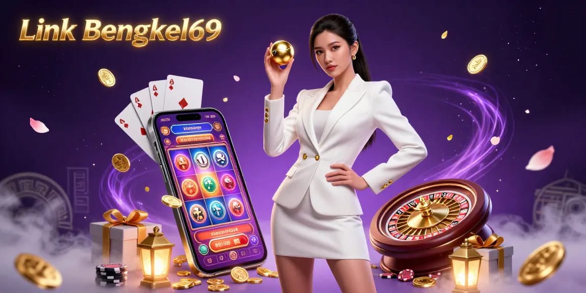 Experience excitement at Link Bengkel69 with stunning slot games and golden casino elements.