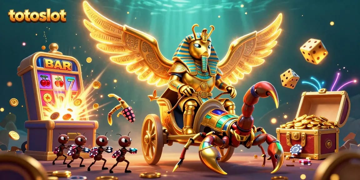 Spin to win with totoslot, enjoying a vibrant casino adventure bursting with excitement.