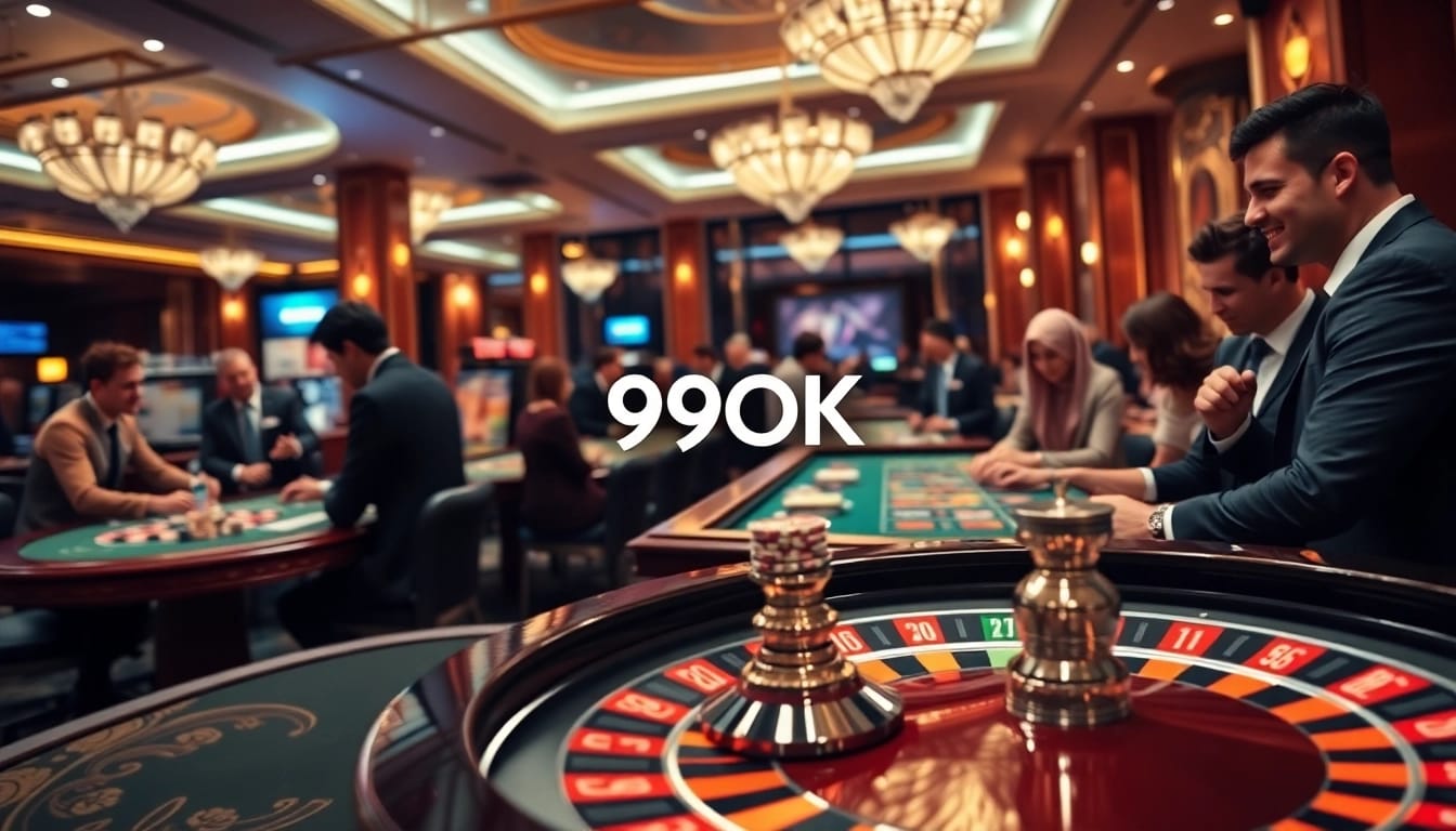 Experience the thrill of winning with 99OK in a luxurious online casino environment.