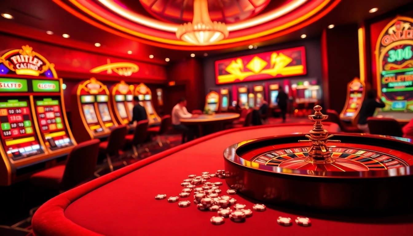 Explore Trang chủ cá cược SC88 with vibrant casino imagery showcasing engaging online gameplay.