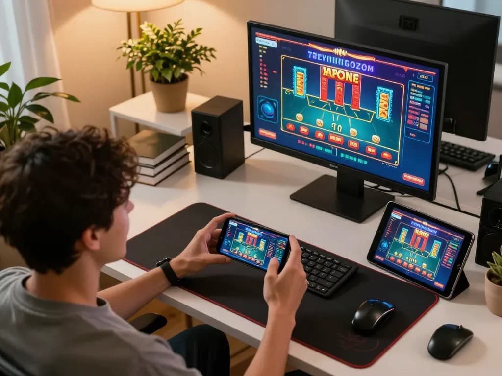Engaging in kp88 đăng nhâp while playing a live casino game on a smartphone and tablet