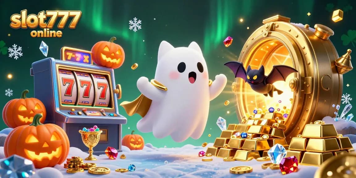 Spin to win at slot777 online with vibrant characters in a dazzling casino scene filled with treasure.