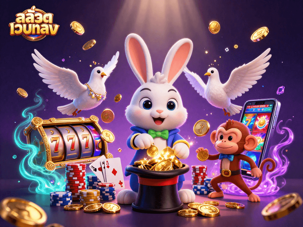 Spin the reels and discover สล็อตเว็บตรง games with thrilling wins in a vibrant casino setting.
