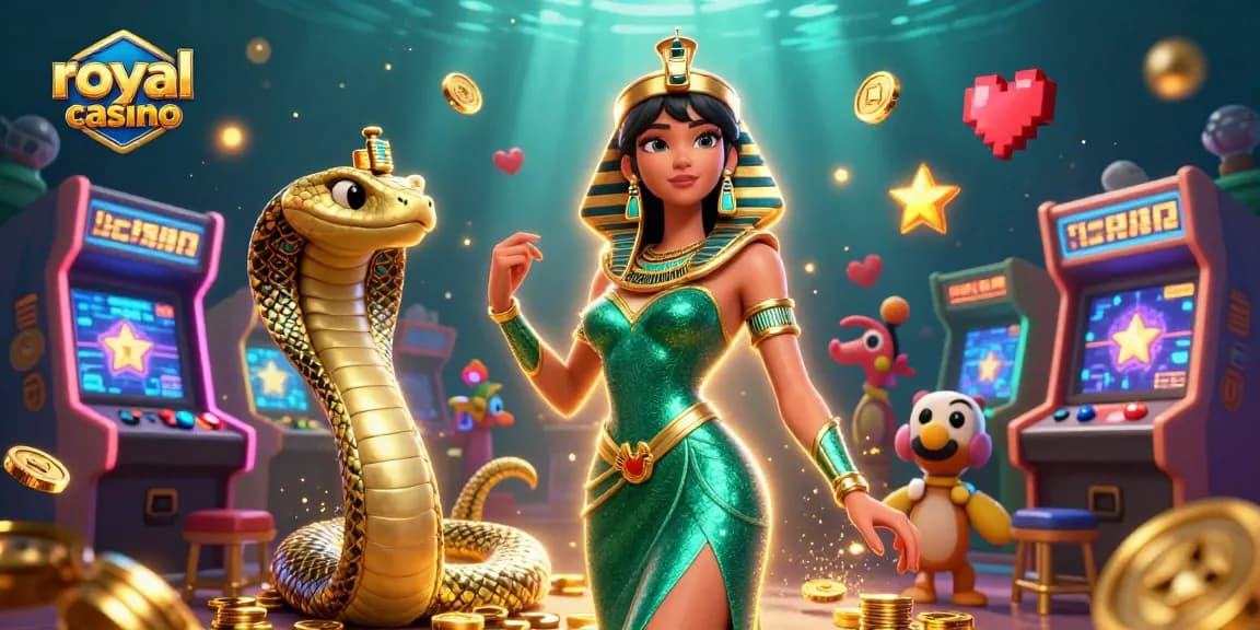 Engage in thrilling gameplay at royal casino with a captivating scene of vibrant 3D characters and immersive game elements.