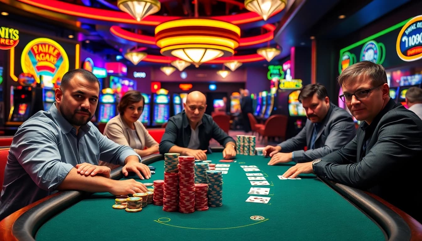 Main event di kasino dengan pemain taruhan bbni4d di meja blackjack yang penuh semangat