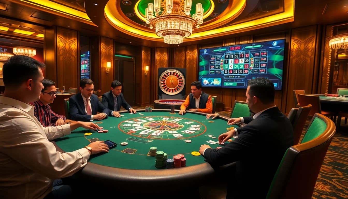 Experience thrilling casino gaming at https://urr88.com/ with high-stakes poker and vibrant chips.