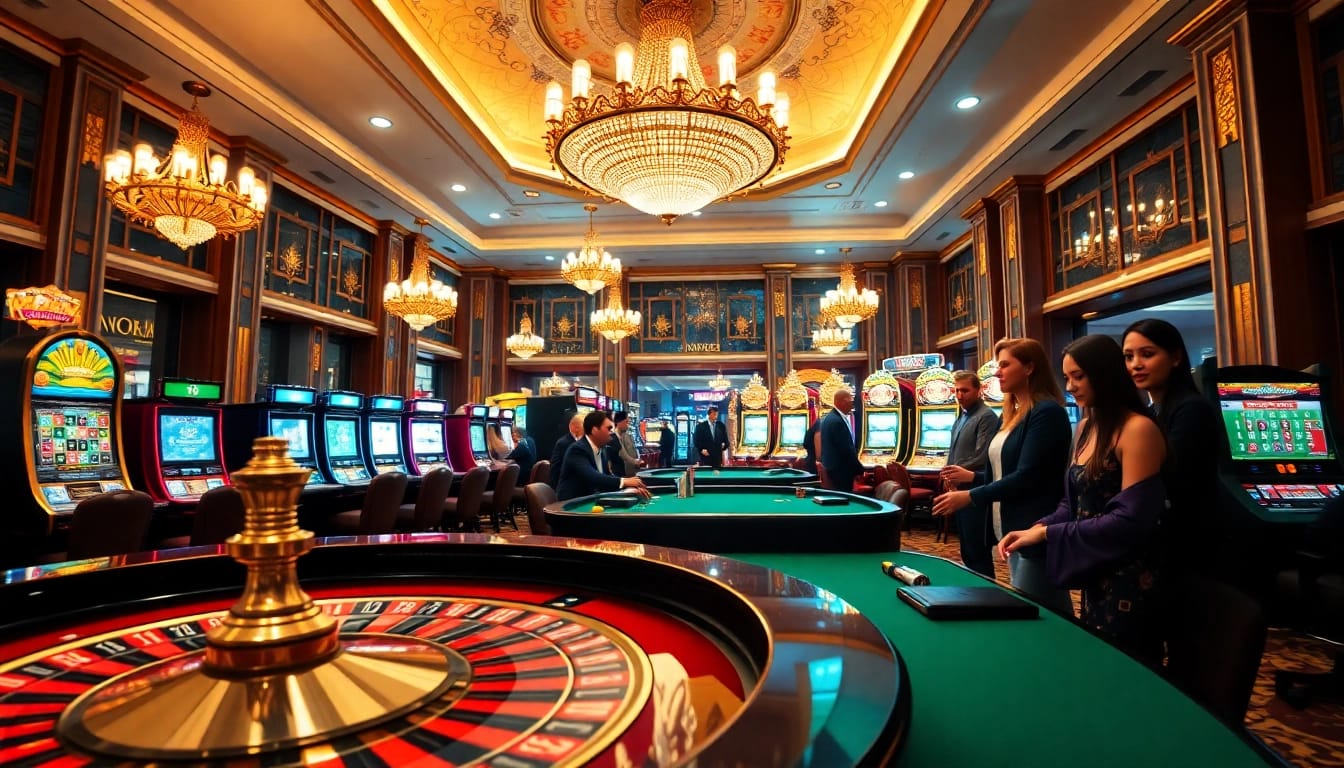 Experience thrilling moments at 18vip娛樂 with lively casino gaming tables and vibrant surroundings.