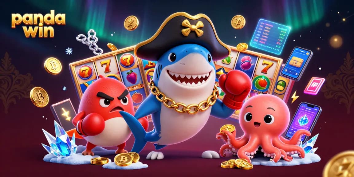 Putar untuk menang dengan aksi slot panda win dalam adegan permainan 3D berwarna-warni yang menampilkan karakter yang cerah.