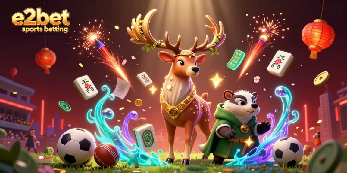 Experience e2bet sports betting with action-packed scenes featuring dynamic sports and cultural icons.