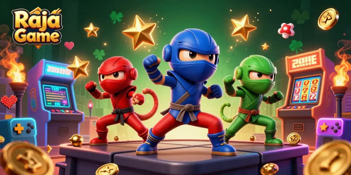Engage with Raja Game's vibrant world of gaming, featuring chameleons in action and casino rewards.