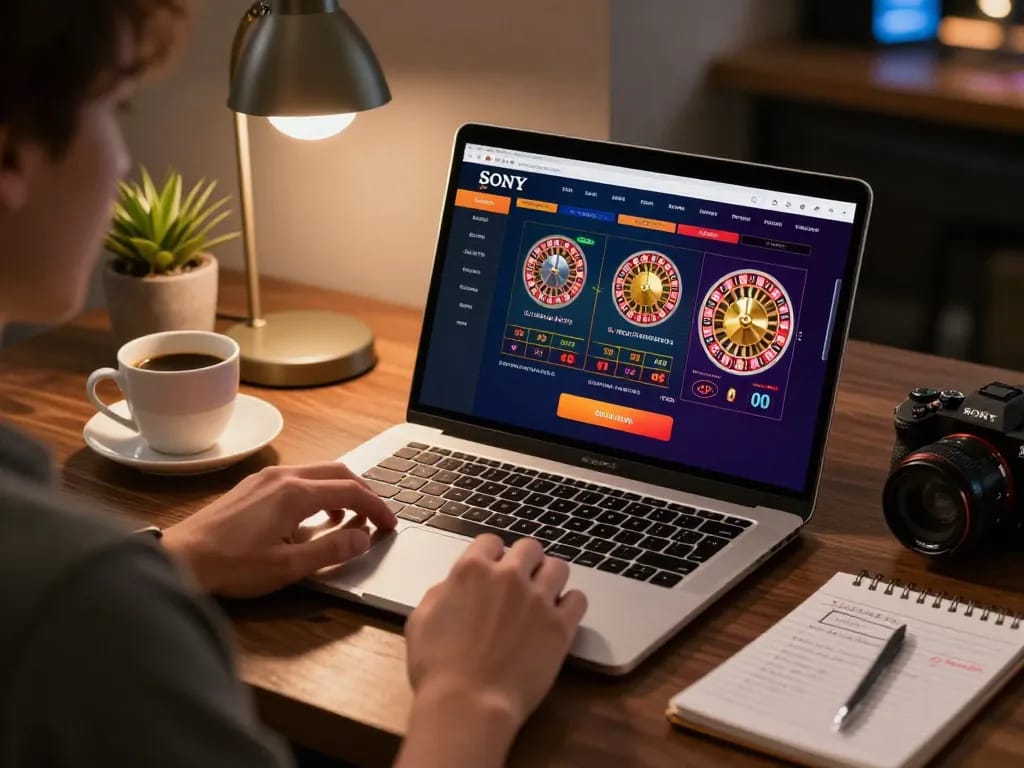 Player engaging with lc88 casino app at home, emphasizing strategic online gaming.