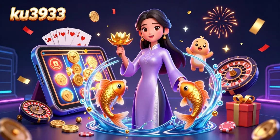 Engage with ku3933's thrilling casino experience featuring vibrant slot games and festive elements.