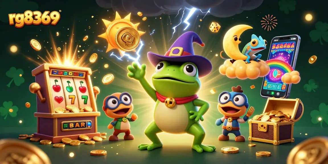 Experience the excitement with rg8369 as the weather wizard frog creates a storm of winning coins.