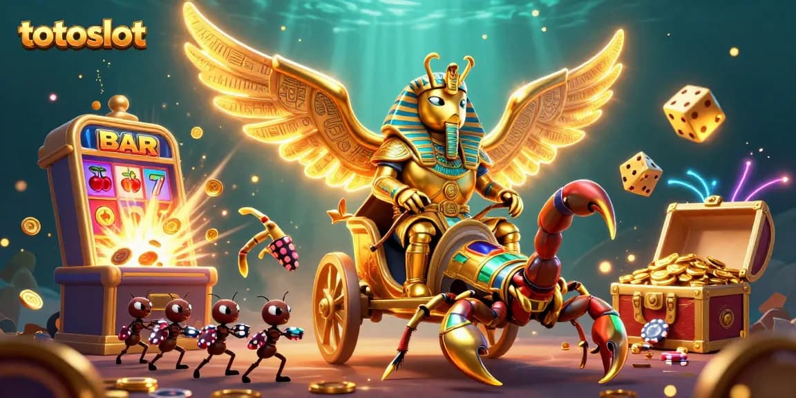 Spin to win with totoslot, enjoying a vibrant casino adventure bursting with excitement.