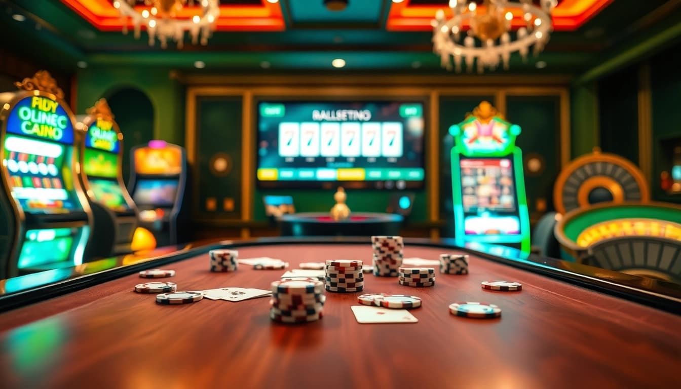 Engaging scene of high-stakes poker at https://lodetructuyen.co/ with vibrant colors and professional ambiance.