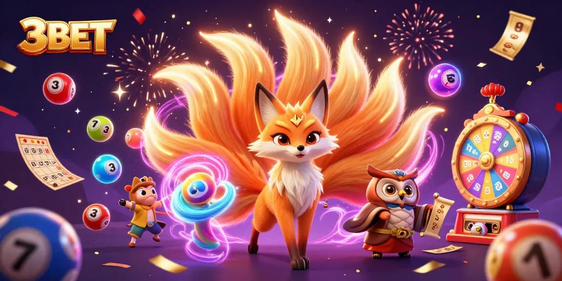 Experience exciting moments in poker with 3BET, featuring a vibrant casino scene with colorful characters.