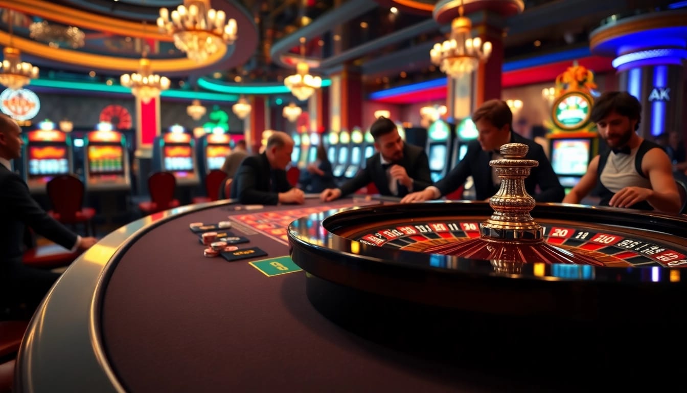 Experience thrilling moments at AT99娛樂 with players engaged in a casino game.