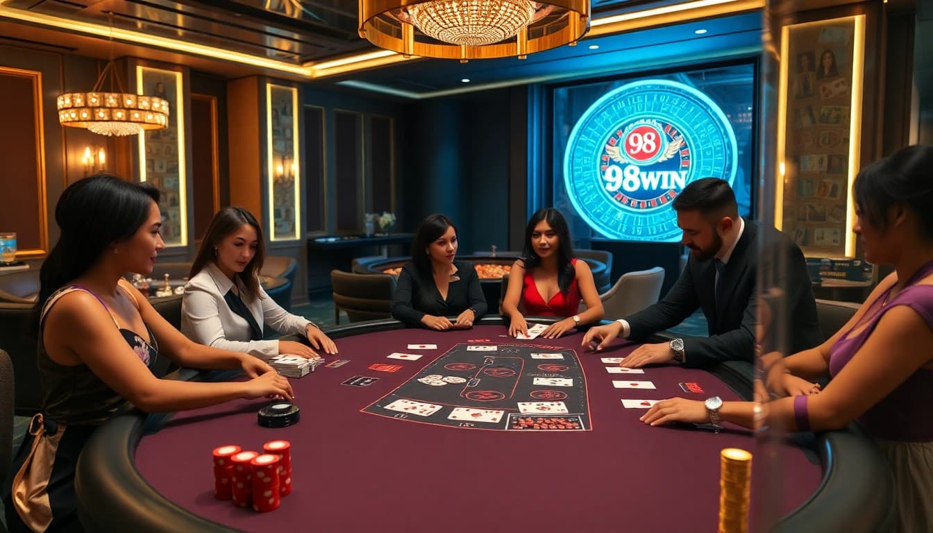 Experience thrilling blackjack action at the 98win đăng nhập gaming tables, filled with excitement and strategy.