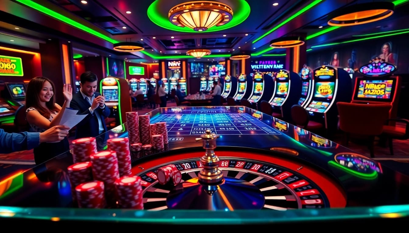 Engaging online players strategically placing bets at NK88 vin with dynamic casino interface and chips