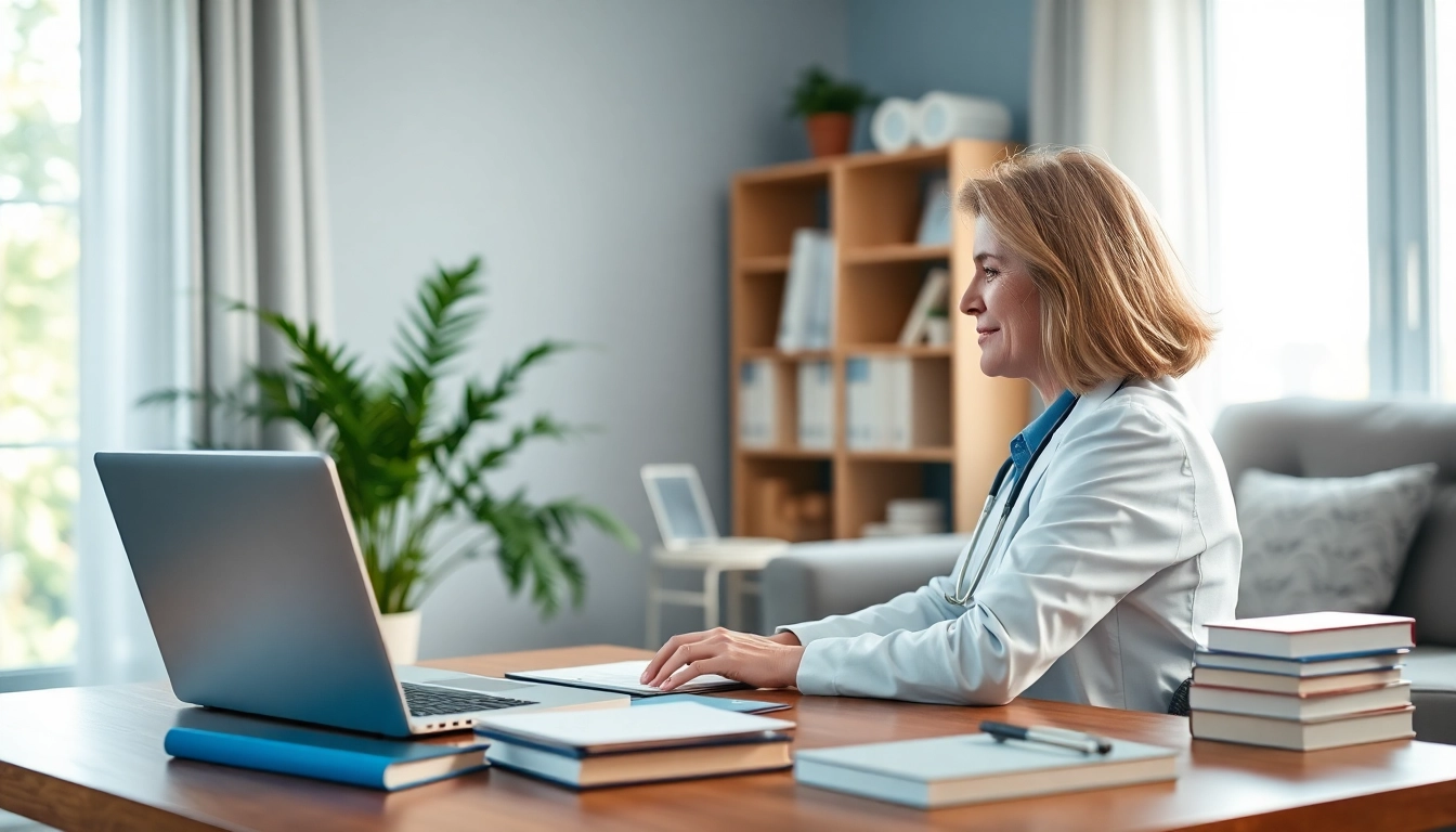 Engaging low cost telemedicine consultation with a doctor connecting via video call in a warm home environment.