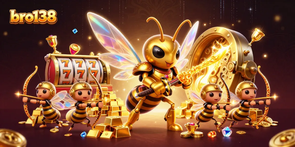 Spin to win big with bro138 in this vibrant, dynamic casino-themed illustration.