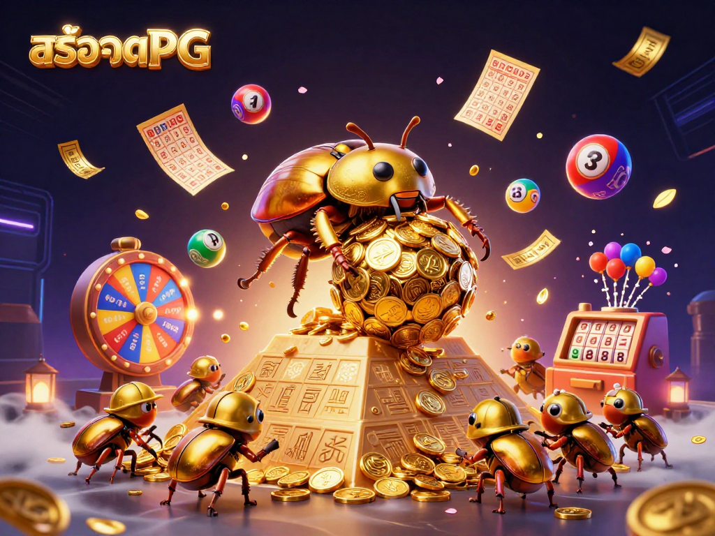 เล่นเกมสล็อต PG กับสัญลักษณ์โชคดีและเหรียญทองทะลักเต็มฉาก