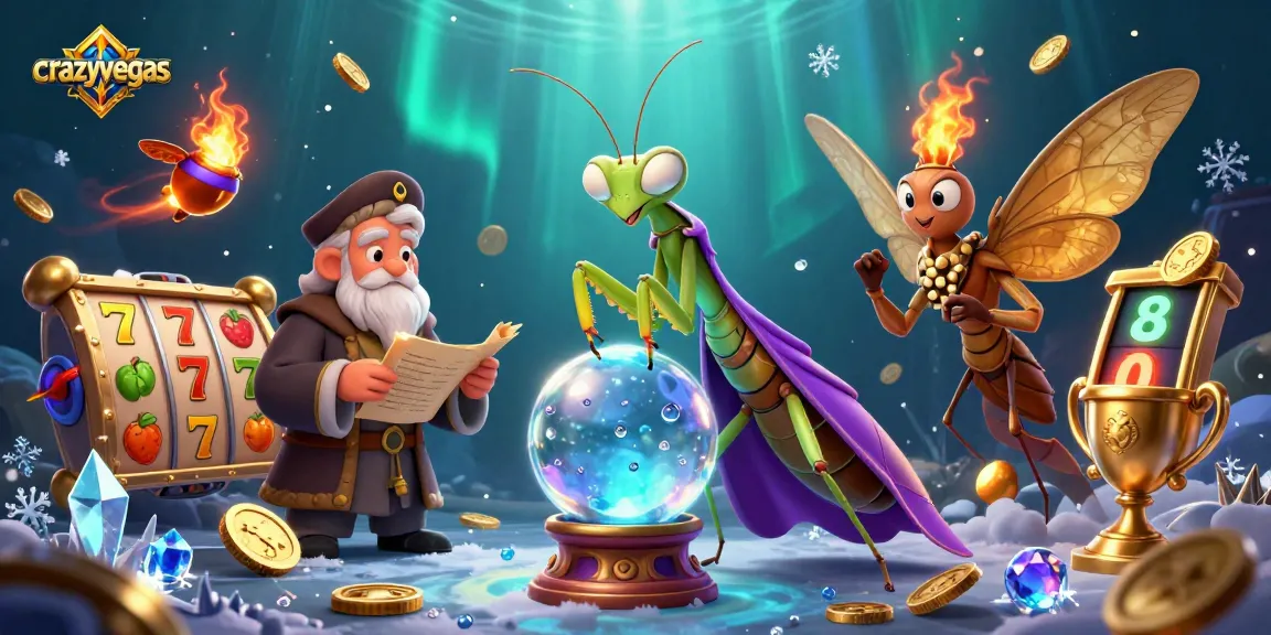 Experience thrilling wins with crazyvegas in this vibrant slot-filled 3D casino scene.