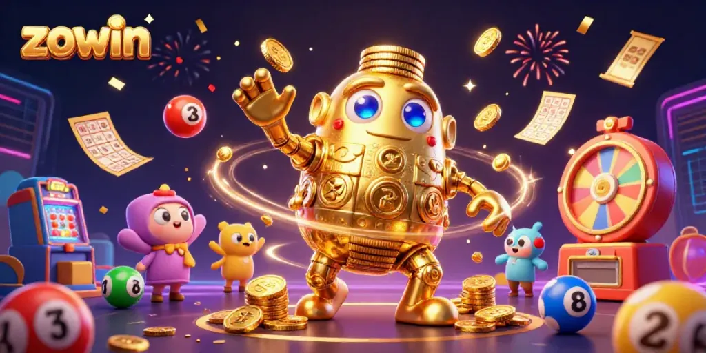 Engage with the exciting world of zowin through vibrant characters and dynamic gambling elements, highlighting thrilling gameplay.