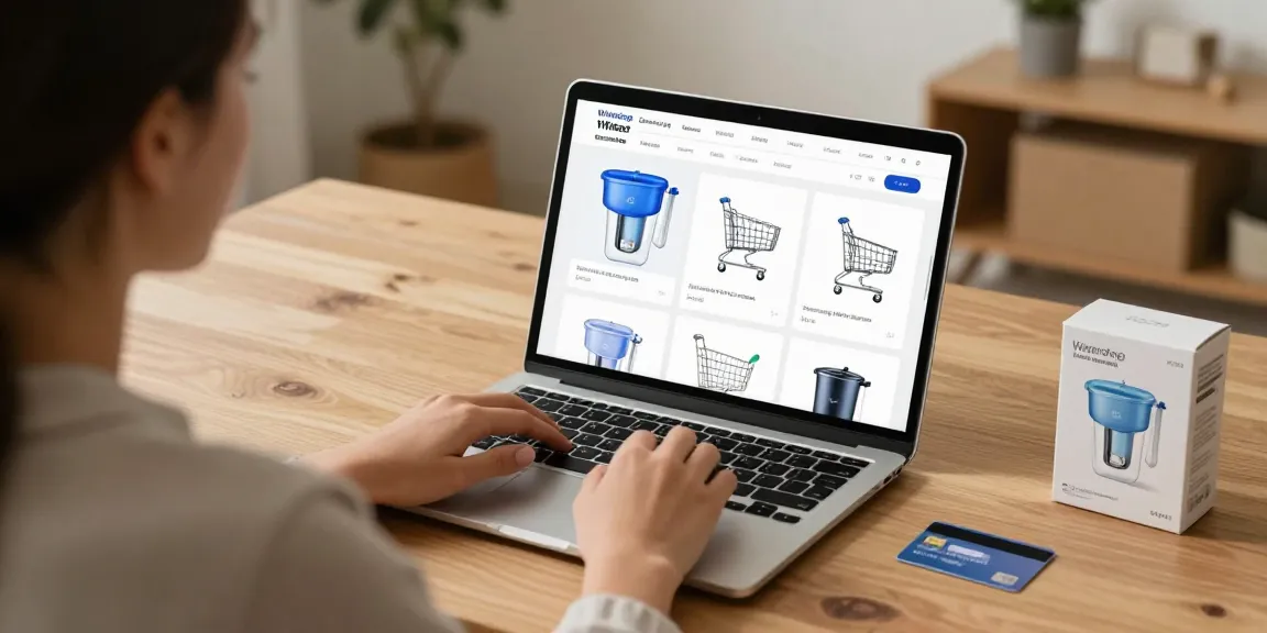 Waterdrop Gravity-fed Water Filter System featured in an online shopping experience for buyers seeking top-rated water filtration options.